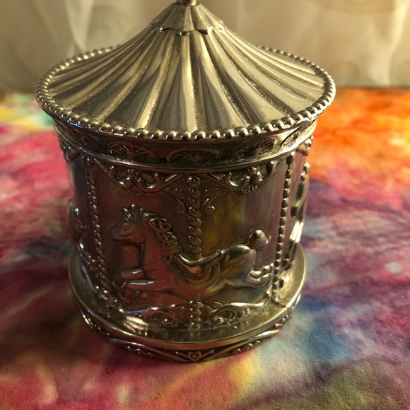 Vintage carousel, silver plated bank - Picture 4 of 5
